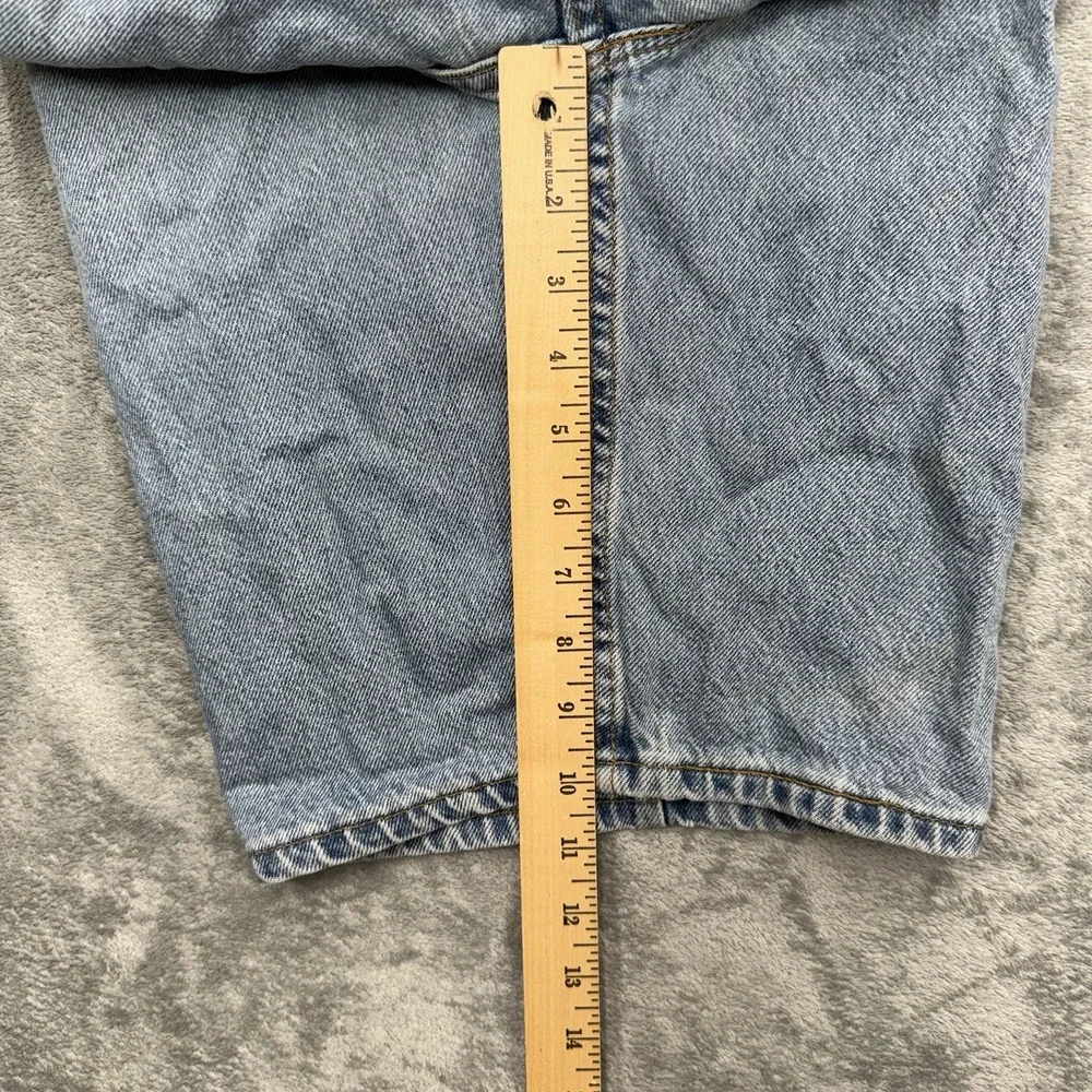 Vintage 90s Levi's 560 Orange Tab Loose Fit Size 32 Blue Denim Made USA Shorts